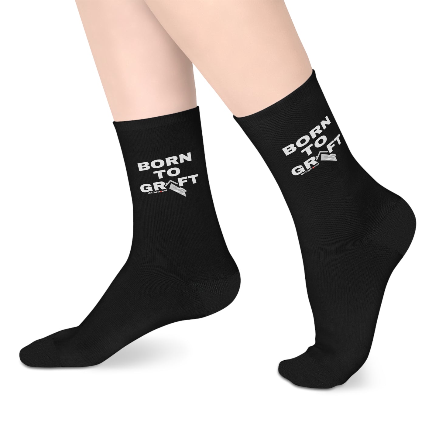 "Born To Graft" Mid-length Socks