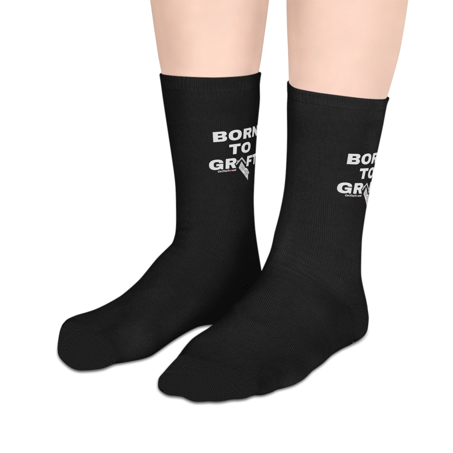 "Born To Graft" Mid-length Socks