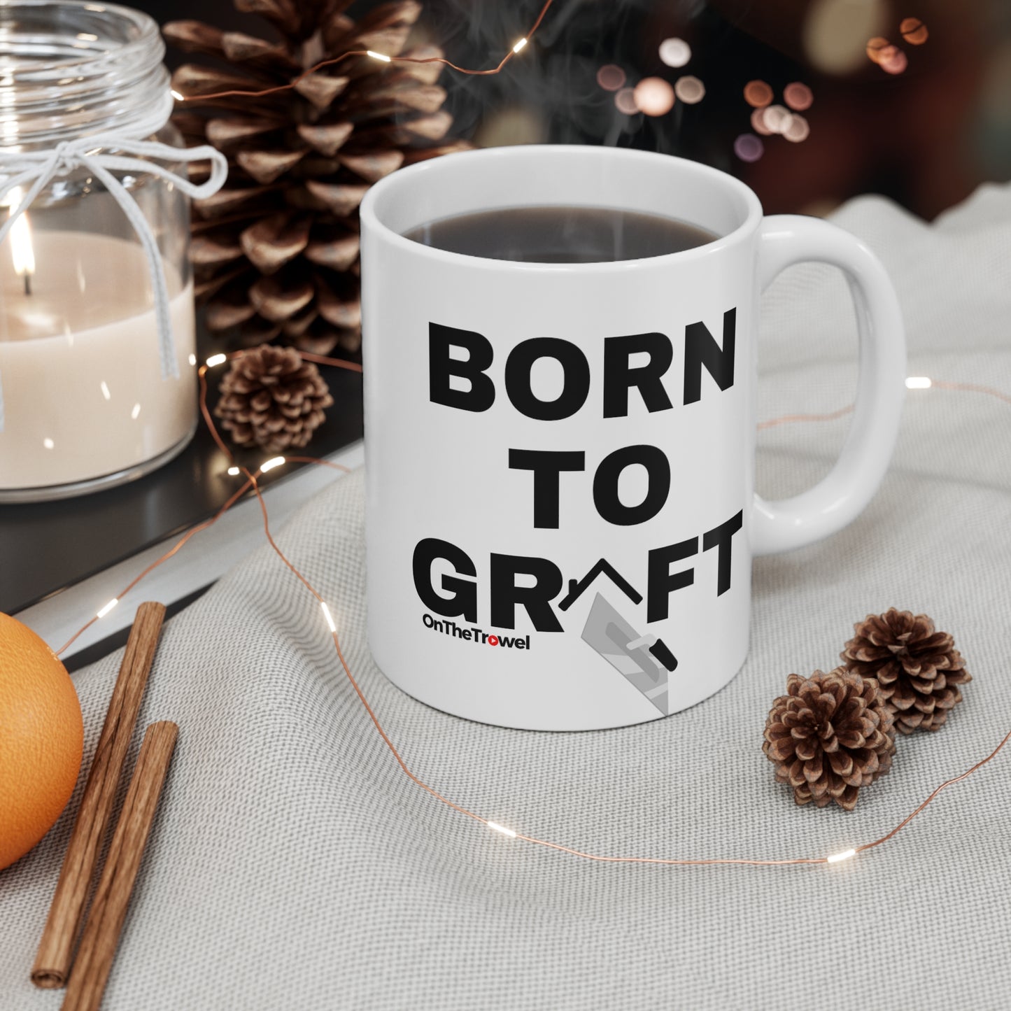 "Born To Graft" Mug, 110z