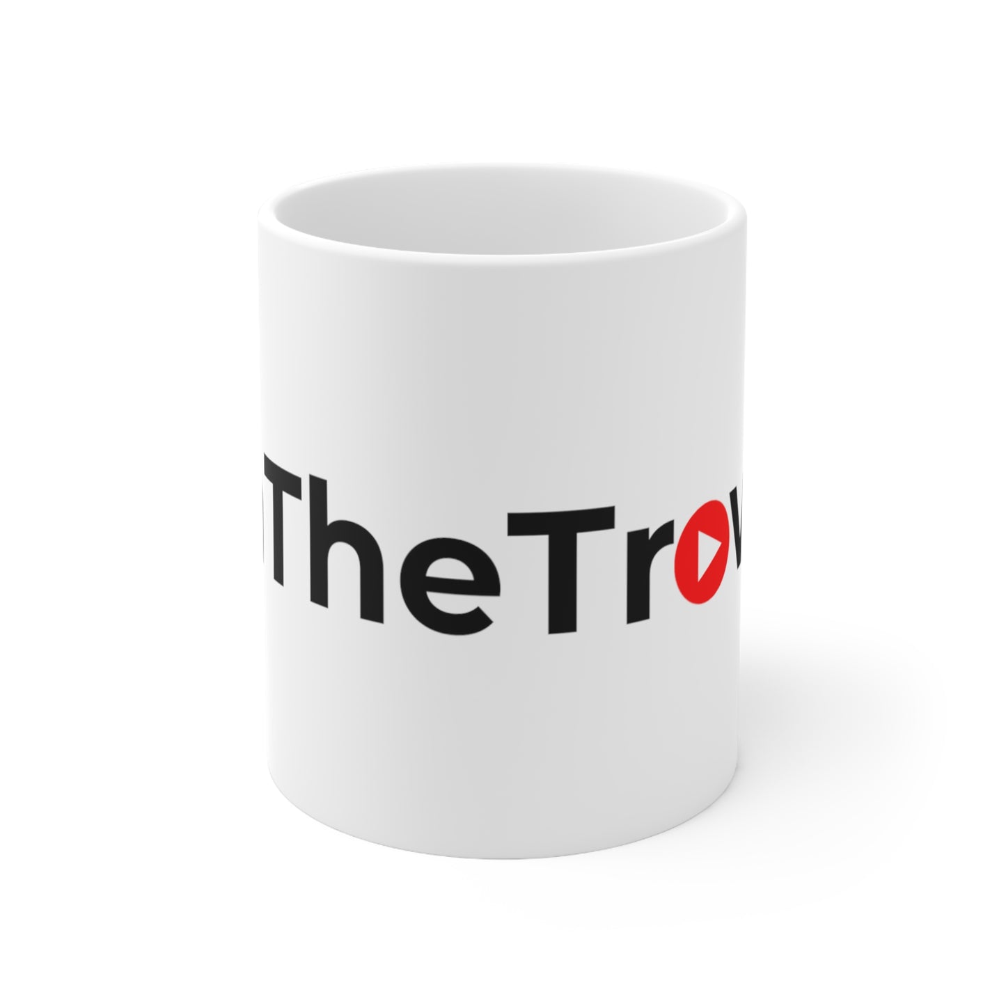 "On The Trowel" WHITE Ceramic Coffee Mug 11oz