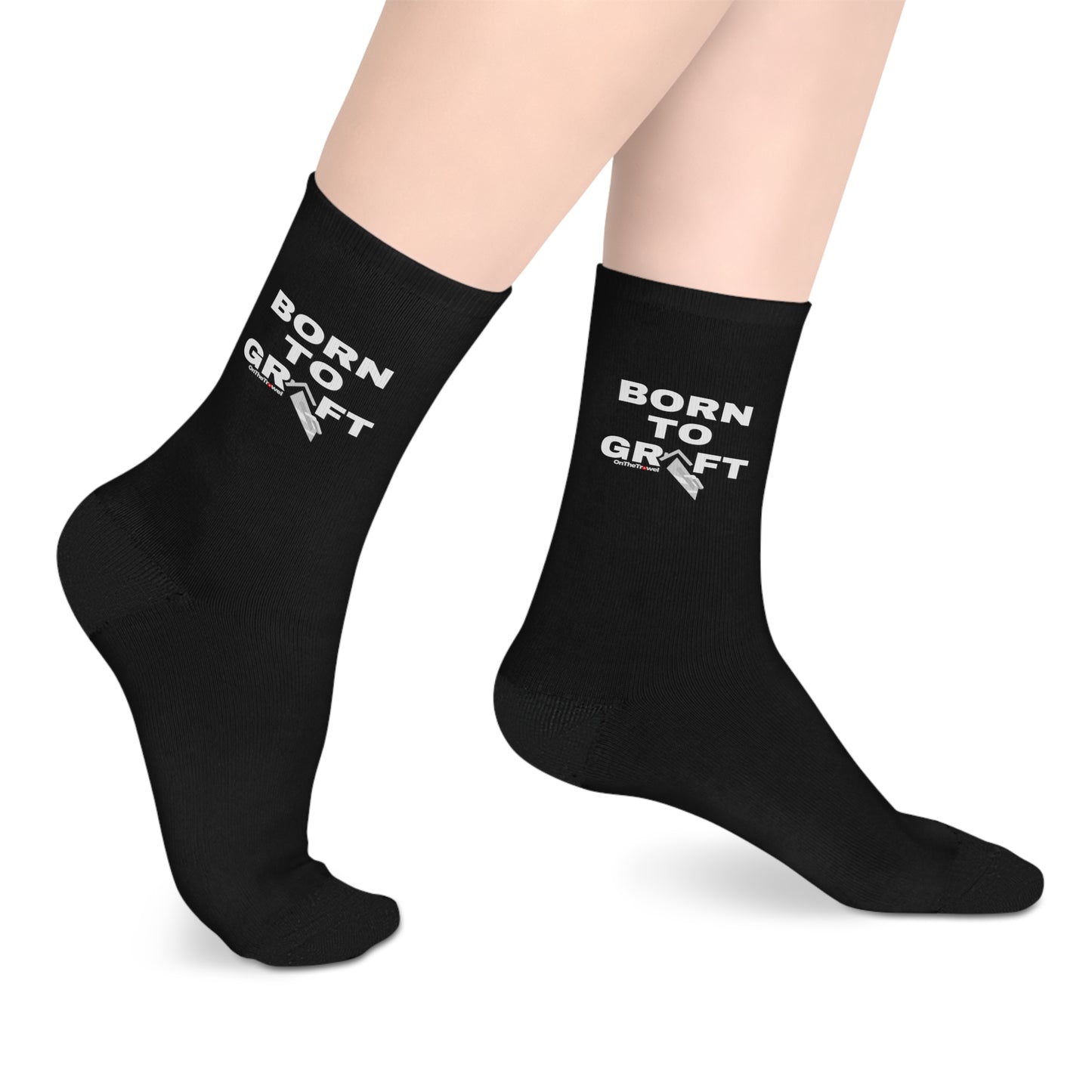 "Born To Graft" Mid-length Socks