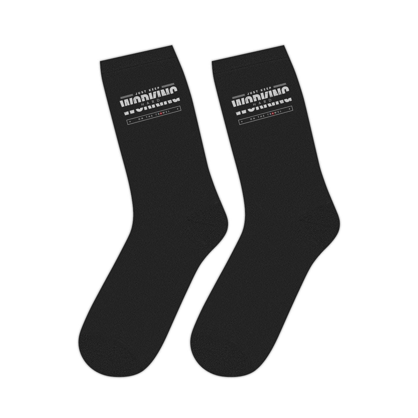 "Working Hard" Mid-length Socks