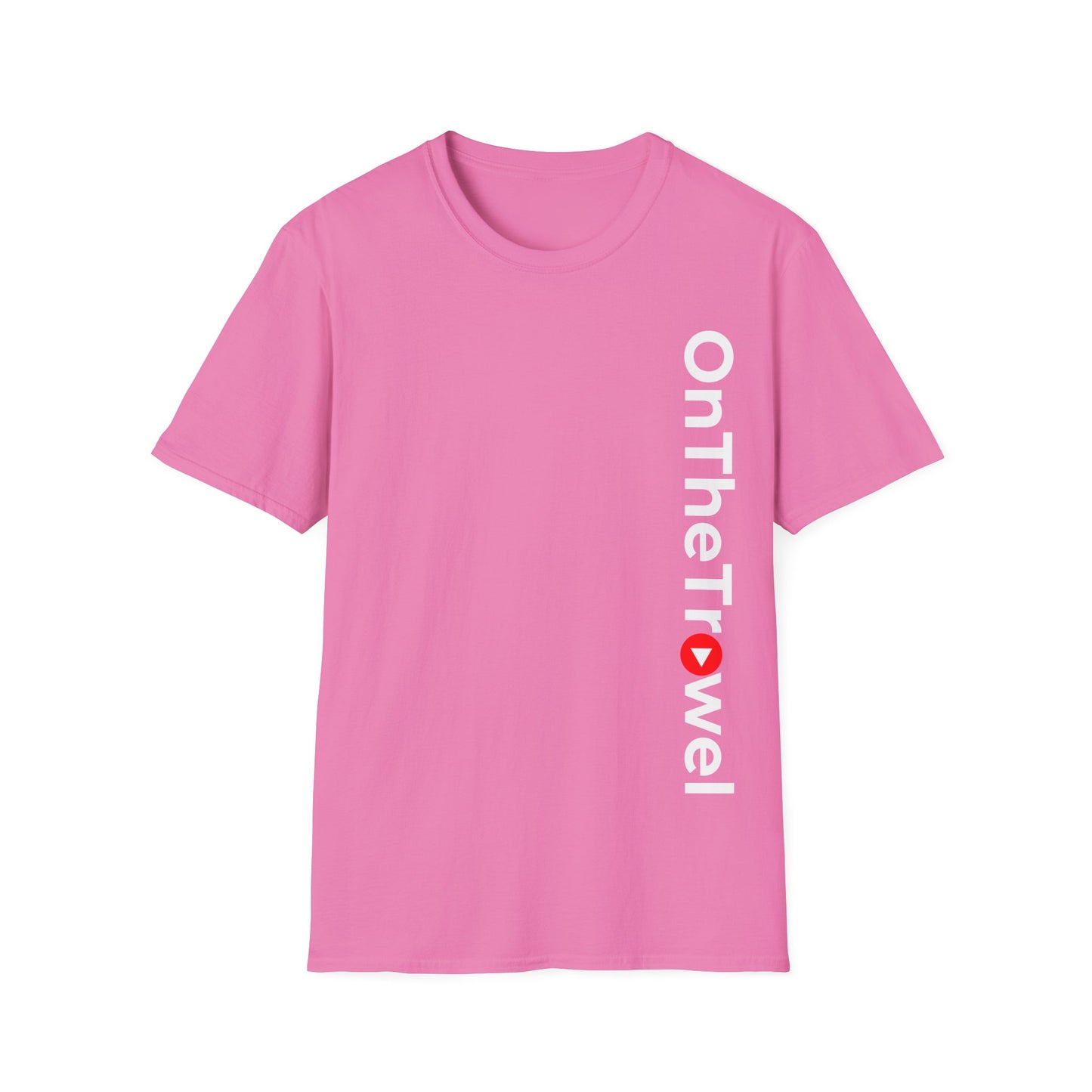 T-Shirt — Minimal Red Play Button Pocket Logo