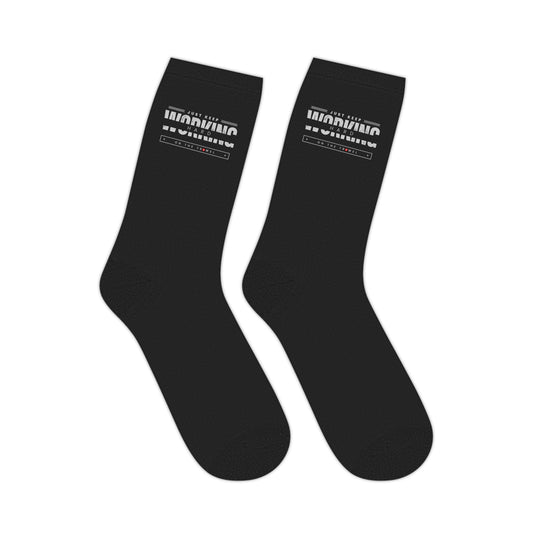 "Working Hard" Mid-length Socks